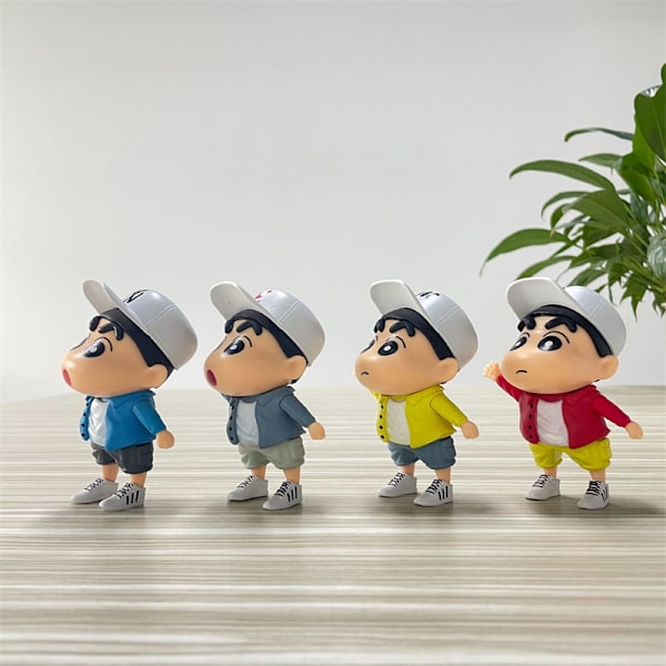 PVC Staty Modell Docka Crayon Shin-chan Figur Nohara Shinosuke Red