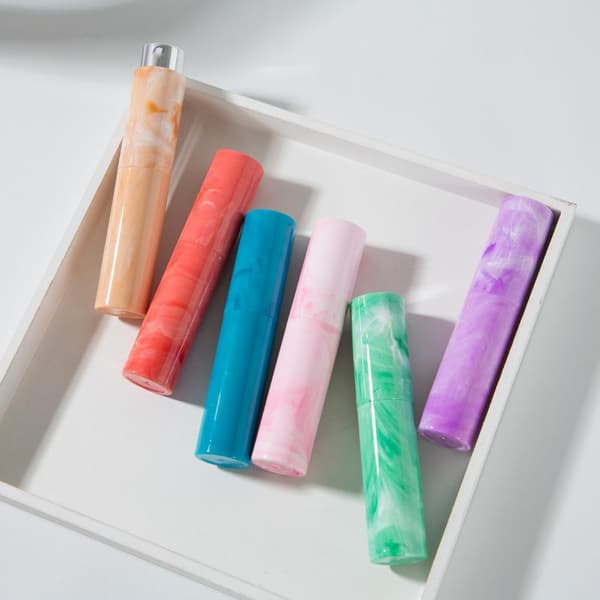 10 ml marmoreret mønster Twist parfume forstøver lækagesikker flere C A2