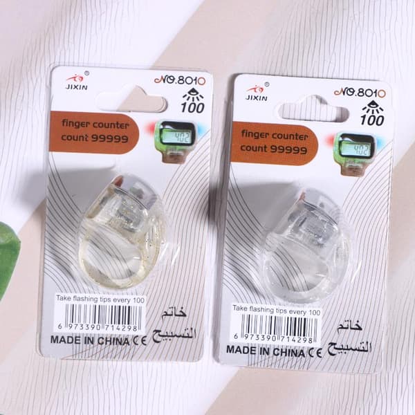 Finger Counter Click Manuell Digital Clicker Mini LCD Digital Ha Silver 1Pcs