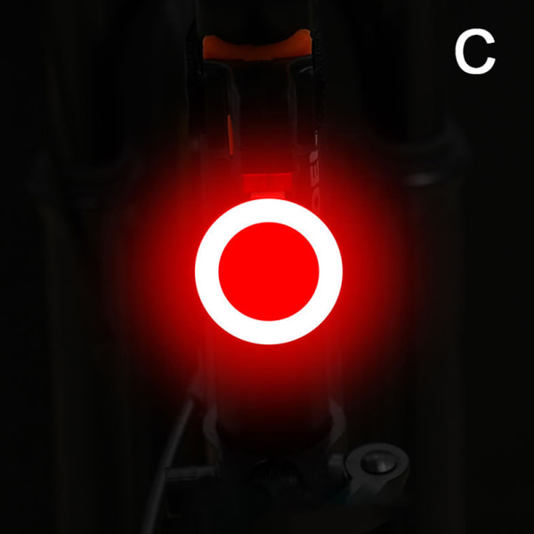 Polkupyörän takavalon multi valaistustilat Led Bike Light Flash Tai C