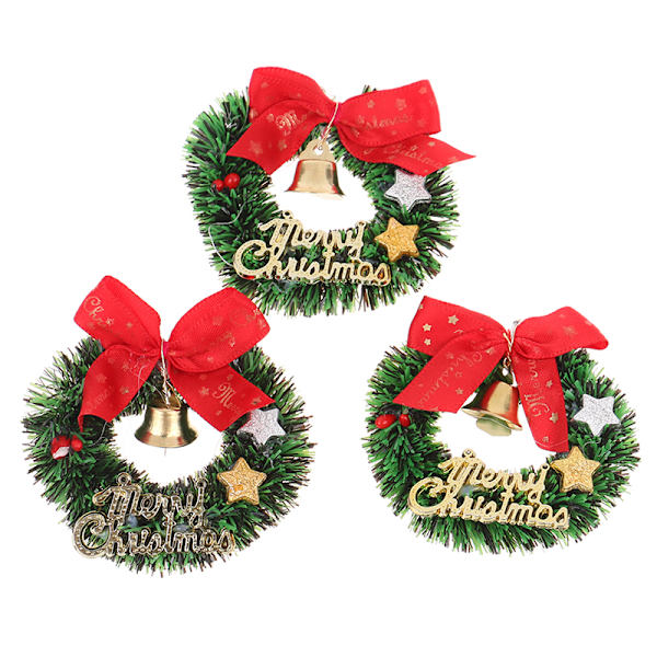 1 STK 1:12 1:6 Dukkehus Miniatyr Christmas Garland Wreath Mode