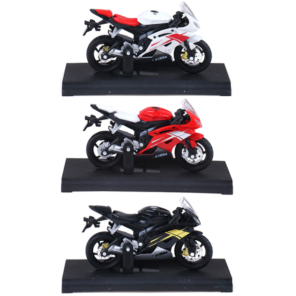 1:18 Yamaha YZF-R6 YZF R6 Blå MOTORCYKEL CYKEL DIECAST MODEL LEGETØJ White