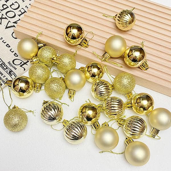24 st 3 cm julkulor set julgranshänge jul A3