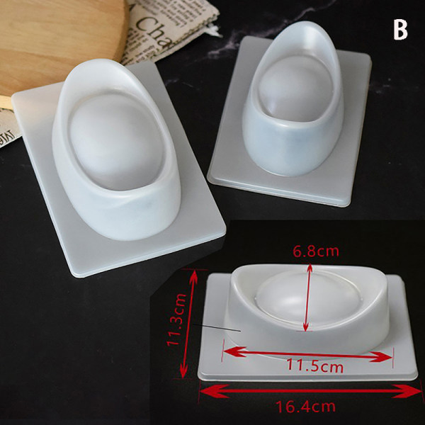 3D Yuanbao Form Plast Jelly Handgjord Sugarcraft Form C B