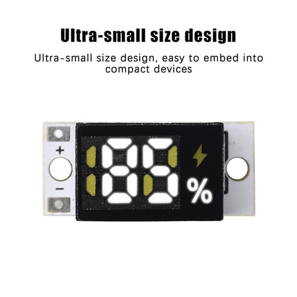 Ny Mini Batteriniveauindikator Modul Spændingstester 1/2/3/4S A2