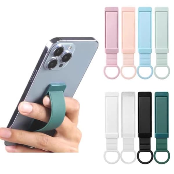 Mobiltelefon Handband Plast Fingerrem Push Pull Telefonhållare Light green