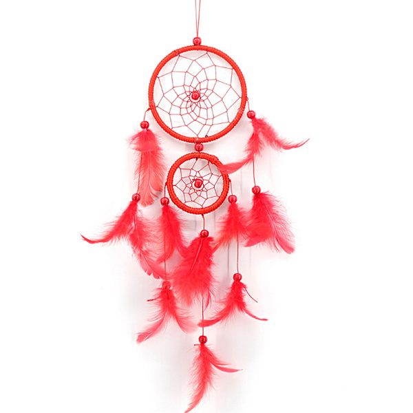 Feather Dream Catcher Tuulikellot Auton sisustus Kotiseinä Dreamc Red