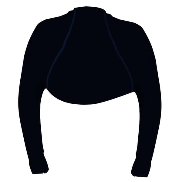 Et-stykke Ultratynd Plus Sjal Armærmer Is Silke Lang Handske Light blue