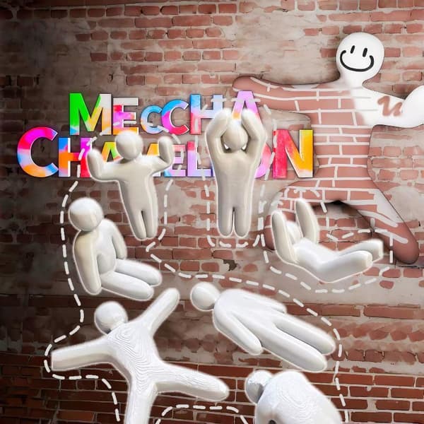 8 stk. 3D-printet Meccha Kamæleon Robotmodel A3