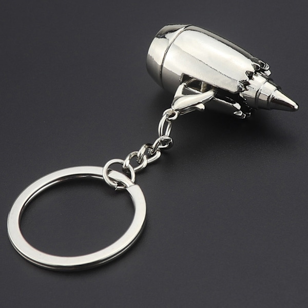 Nye Metal 3D Aviation Plane Engine Model Nøgleringe Mini Jet Eng