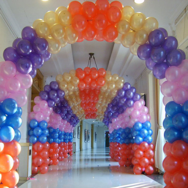 100 stk 10 tommer VANLIG LATEX BALLONGER Fest Bryllup Bursdag des mix color