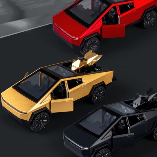 1:36 Alloy Pickup Pull-Back Bilkollektion En Stor Och En Liten Black