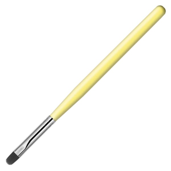 Nail Art Handle Brush UV Gel Gradient Brush For Manikyr Nail P Yellow