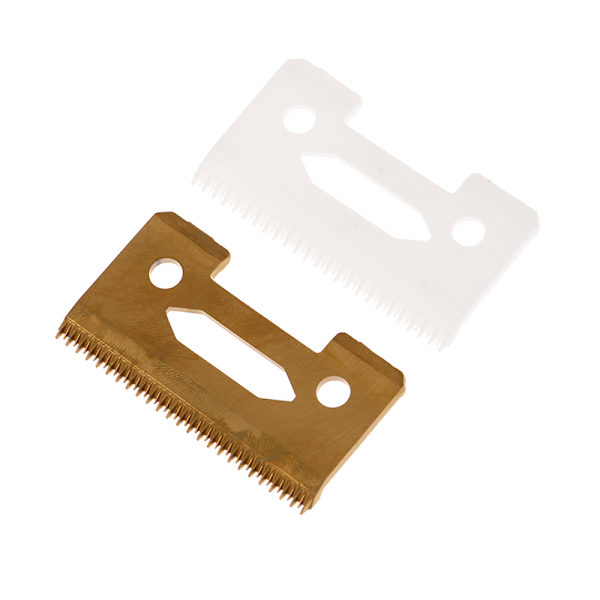 2st/ set Groove Tooth Hårtrimmer Ersättningsblad för hår Gold