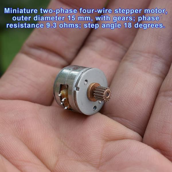 1/3 stk DC5V Mini 15mm diameter 2-fase 4-leder Stepper Stepping 1pc