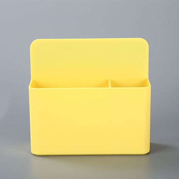Magnetisk Kylskåp Förvaringsbox Burkar Marker Pennhållare Offic Yellow L