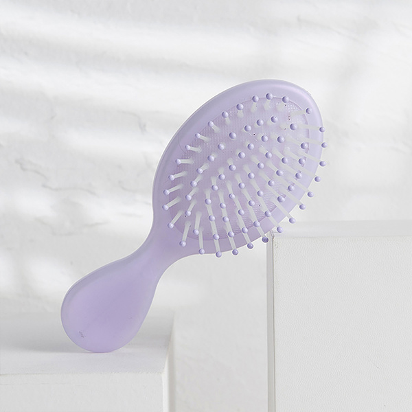 Mini Kam Luftpute Kam Anti Statisk Kam Massasjebørste for hodebunnen Purple Round