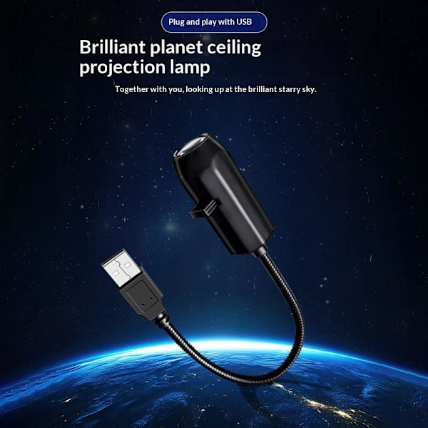 LED Galaxy Projeksjonslys 1 Lys+10 Bilder Endres A6