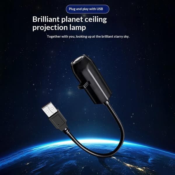LED Galaxy Projektionslampa 1 Lampa+10 Bilder Byte A4