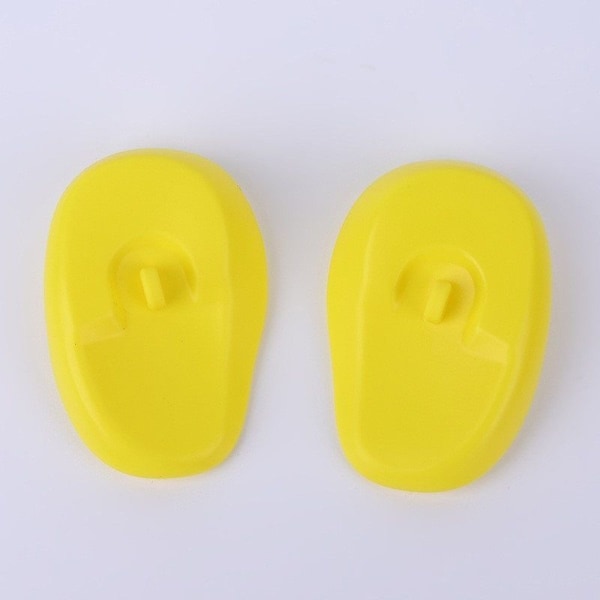 1 pari silikoninen cover, käytännöllinen kampaamo-suihku Yellow