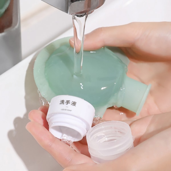 3 st Set 90ml tomfärgad plastflaskschamp