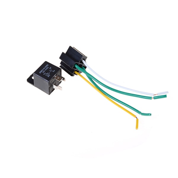 Bil Auto DC 12V Volt 40A Automotive 4 Pin 4 Ledare Relä & Socket