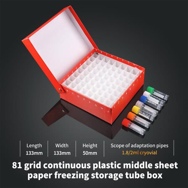 16/36/49/81/100 fack Flip-Top Cell Cryopreservation Box A14
