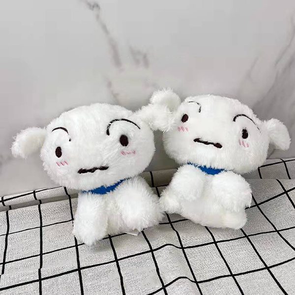 10cm Crayon Shinchan avaimenperä Shiro White Dog Opiskelijareppu
