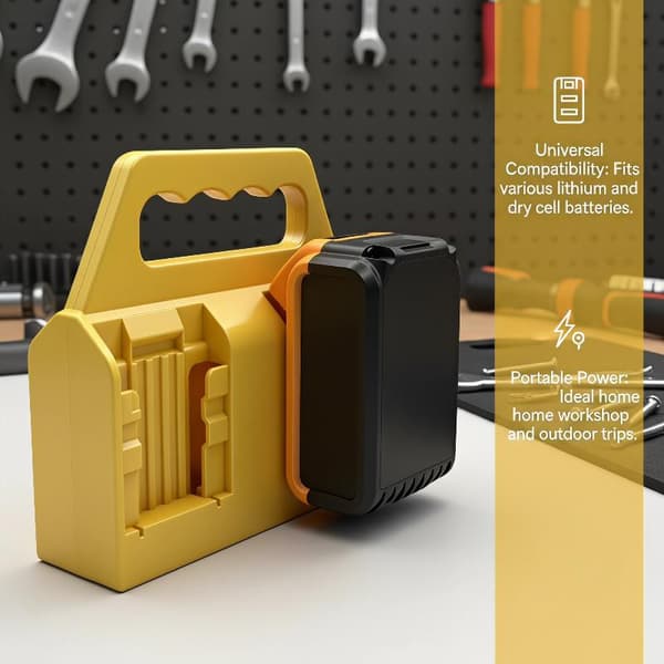 1PC Batteriholder Opbevaringsstativ Til 18V 20V Li-ion Batteri DCB2