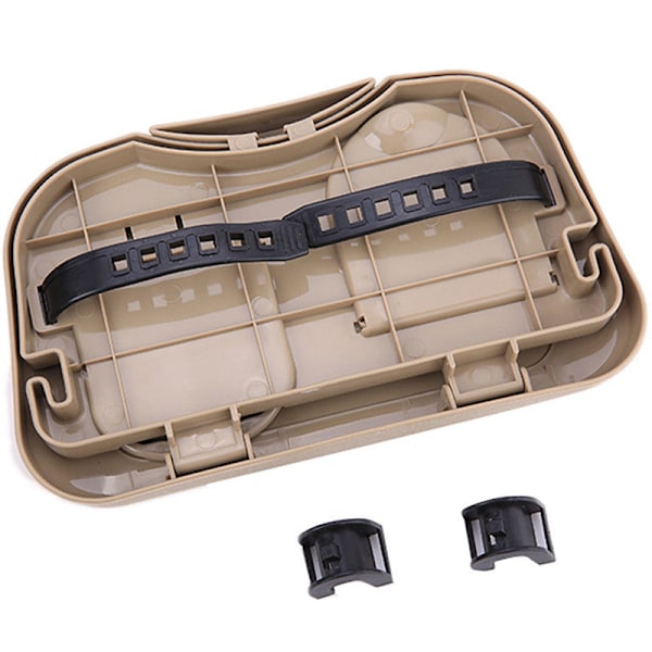 Hot New Folding Auto Bil Baksäte Bord Dryck Cup Brickhållare Grey