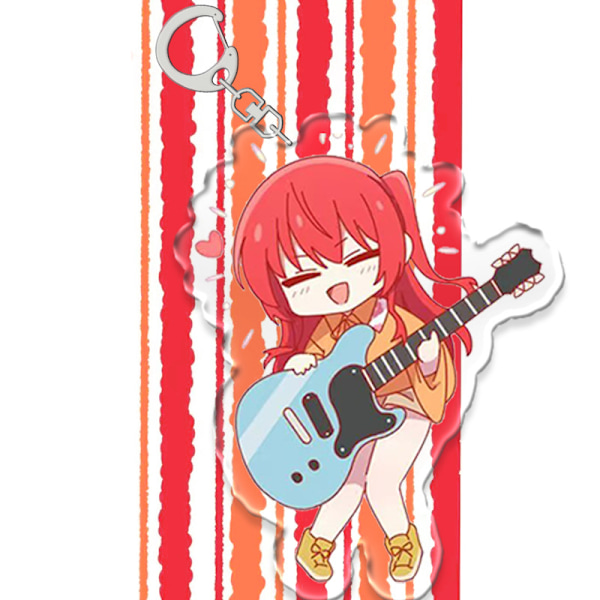 Bocchi The Rock Gotou Hitori Anime Akryl nøglering Nøglering Col 01
