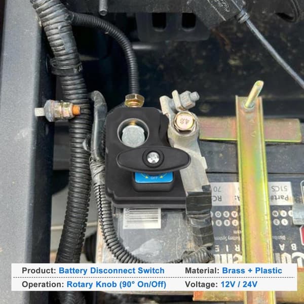 1 STK Batteriafbryder 12V 24V 250A Afbryd Sluk Isola