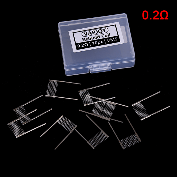 10 stk Rebuild Mesh Coil for 0,2ohm 0,15ohm Ni80 Meshed Wire Res 0.2Ω