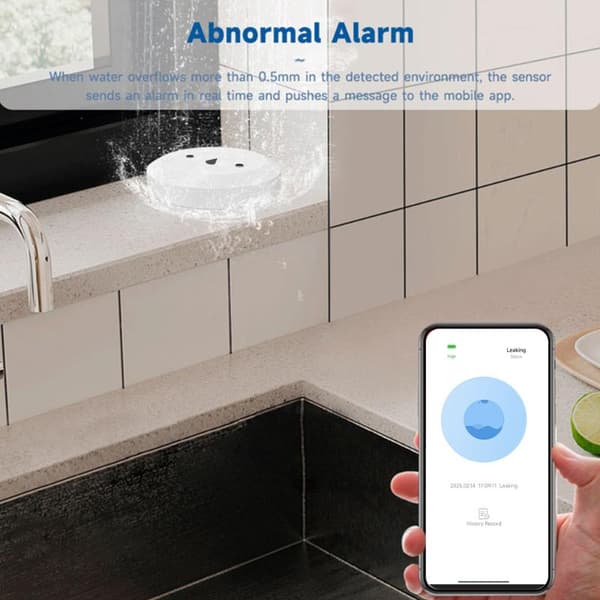 Smart vattenläckagesensor 3.0 översvämningsläckagesensorlarm APP Remo