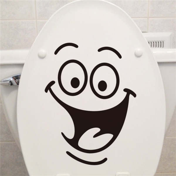 Smil ansigt Toiletklistermærker gør det selv personlig møbeldekoration