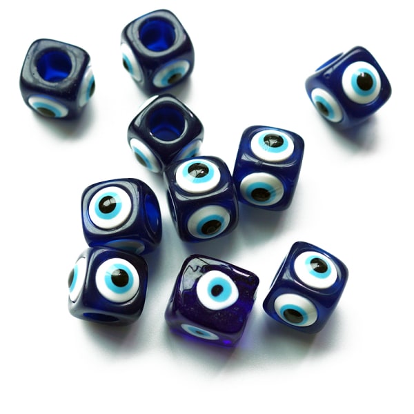 Høy kvalitet Blue Square Resin Eyes Charms DIY smykker Decorati