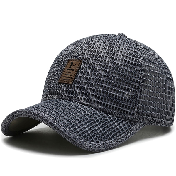 Summer Men Mesh Baseball Cap Solhatt utomhus Sommar Andas M Dark gray 56-60cm