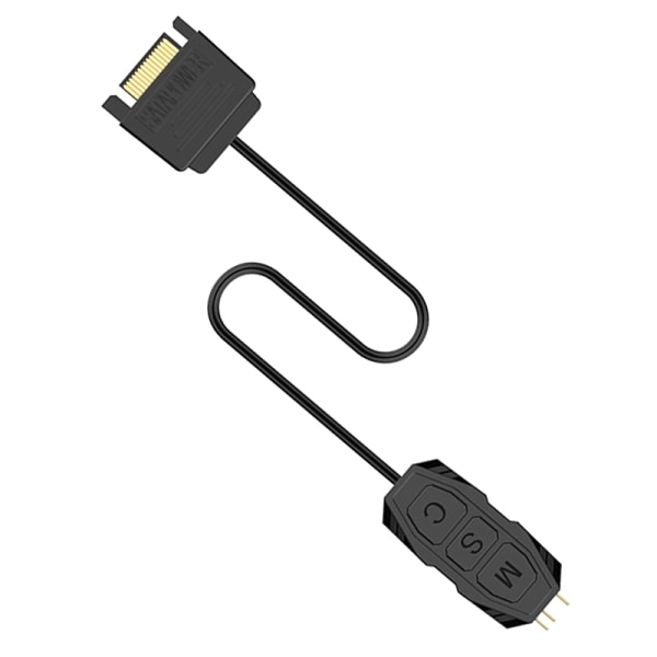 Argb Mini Controller 5v 3pin Till SATA Drivs Inbyggd Ljus För