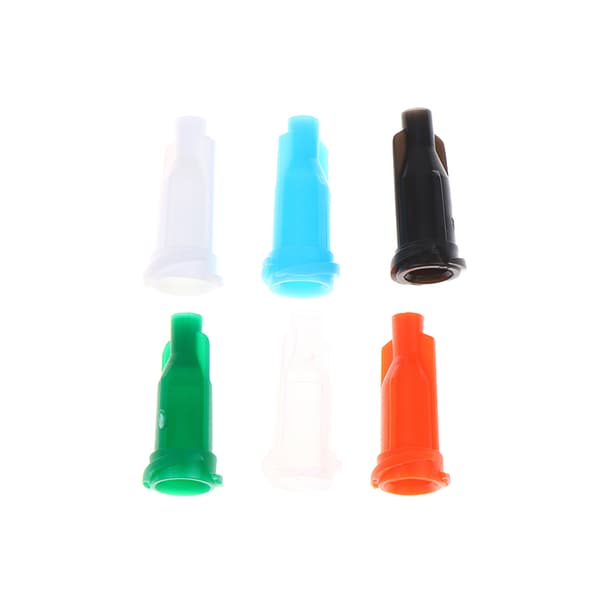 100 st sprutspetslock doseringslock spiralmunstycke Orange 100Pcs