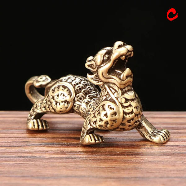 Retro Brass Ancient Beast Flying Pixiu Kodinsisustus Koristeet Fi C
