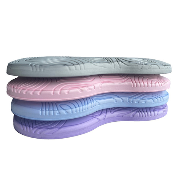 1 Pack Knäskydd Handled Anti-Slip Solid Color Protective Mat Yoga grey