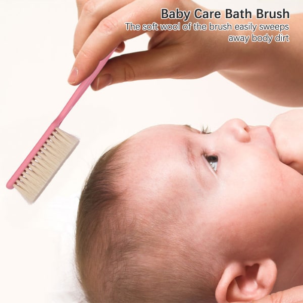 Baby Hårbørste Nyfødt Babygaver Baby Ull Myk Shampoo Massa H37 pink 54af |  H37 pink | Fyndiq