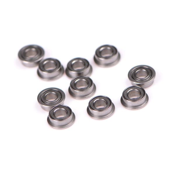 10 STK MF63zz Mini metal dobbeltskærmede flangekuglelejer (