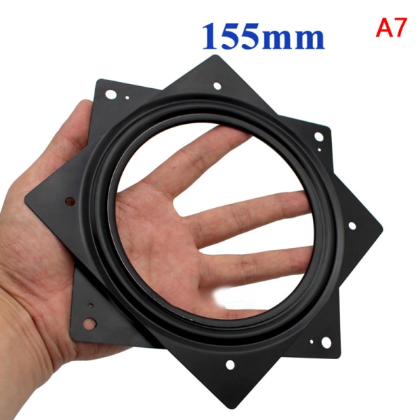 360 graders fleksible roterbare plader rulleleje drejeskive Black A7