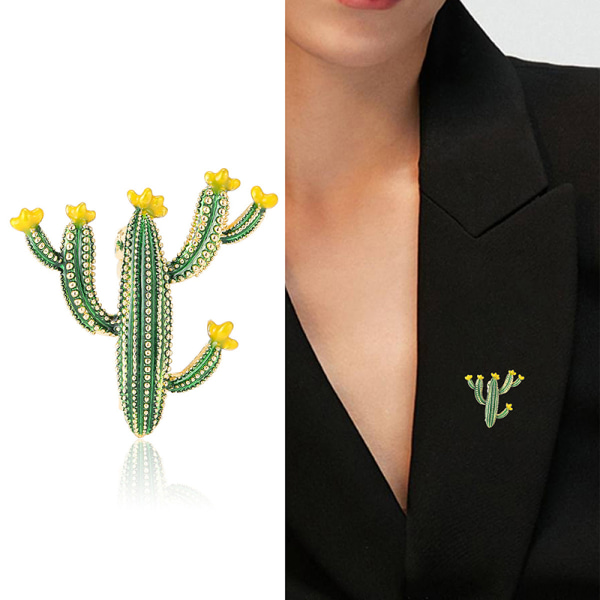 Muoti Cactus Rintaneulat Naisten Vaatteet Juhlat Casual Jewelry Acc