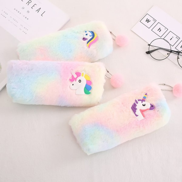 Kawaii Unicorn plysch case Creative Gradient Color e Girl A2