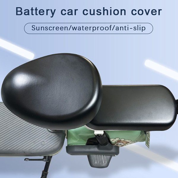 PU Sähköpyörän cover Akku Auto Polkupyörä Universal Se Silver 2PCS