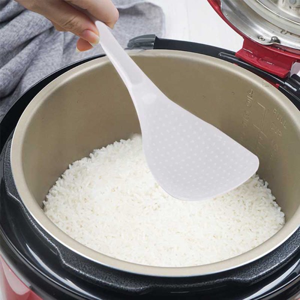 2kpl Kitchen Non Stick Rice Paddle Käsirulla lusikat kirkas muovi