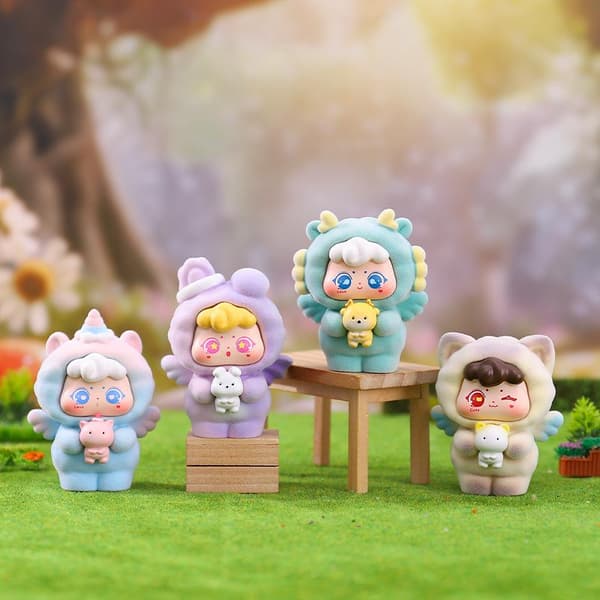Sweet Anegl Series Mini Fluffy Animal Blind Box e Action Figur 1 Box Random