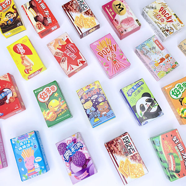 5 stk Dukkehus Mini Simuleringssnacks Dukkehus Supermarked des